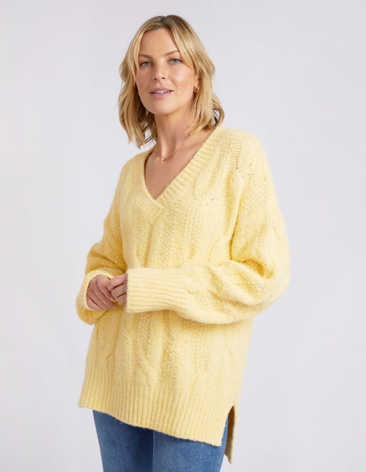 Tallulah Cable Knit Banana