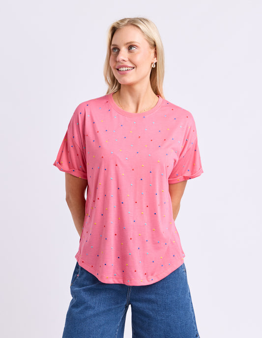 Festive Spot Tee Pink Lemonade