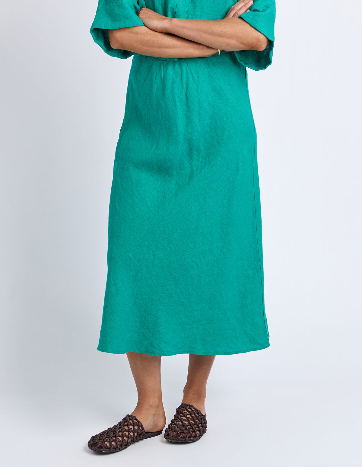 Line Holiday Skirt Irish Green