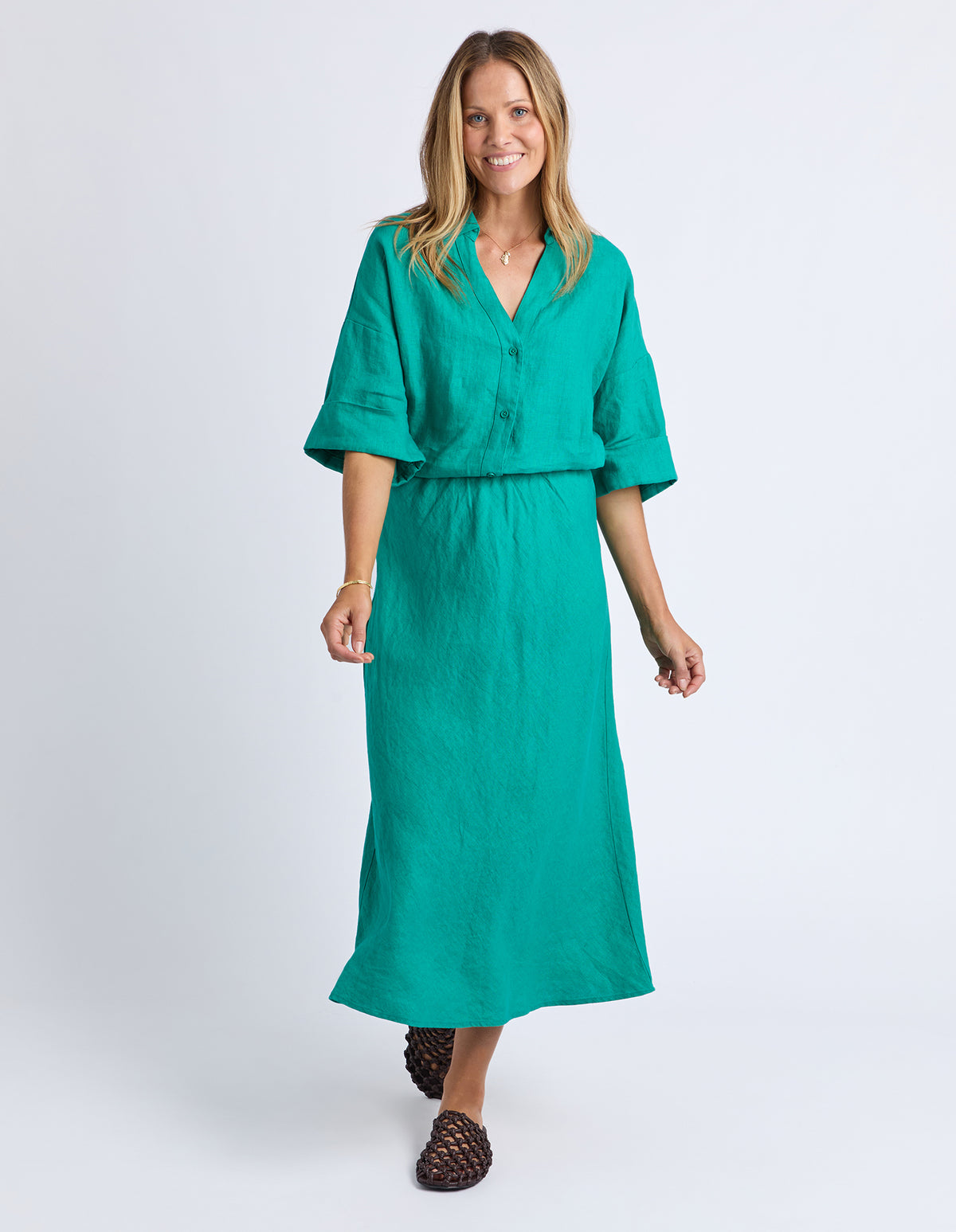 Line Holiday Skirt Irish Green