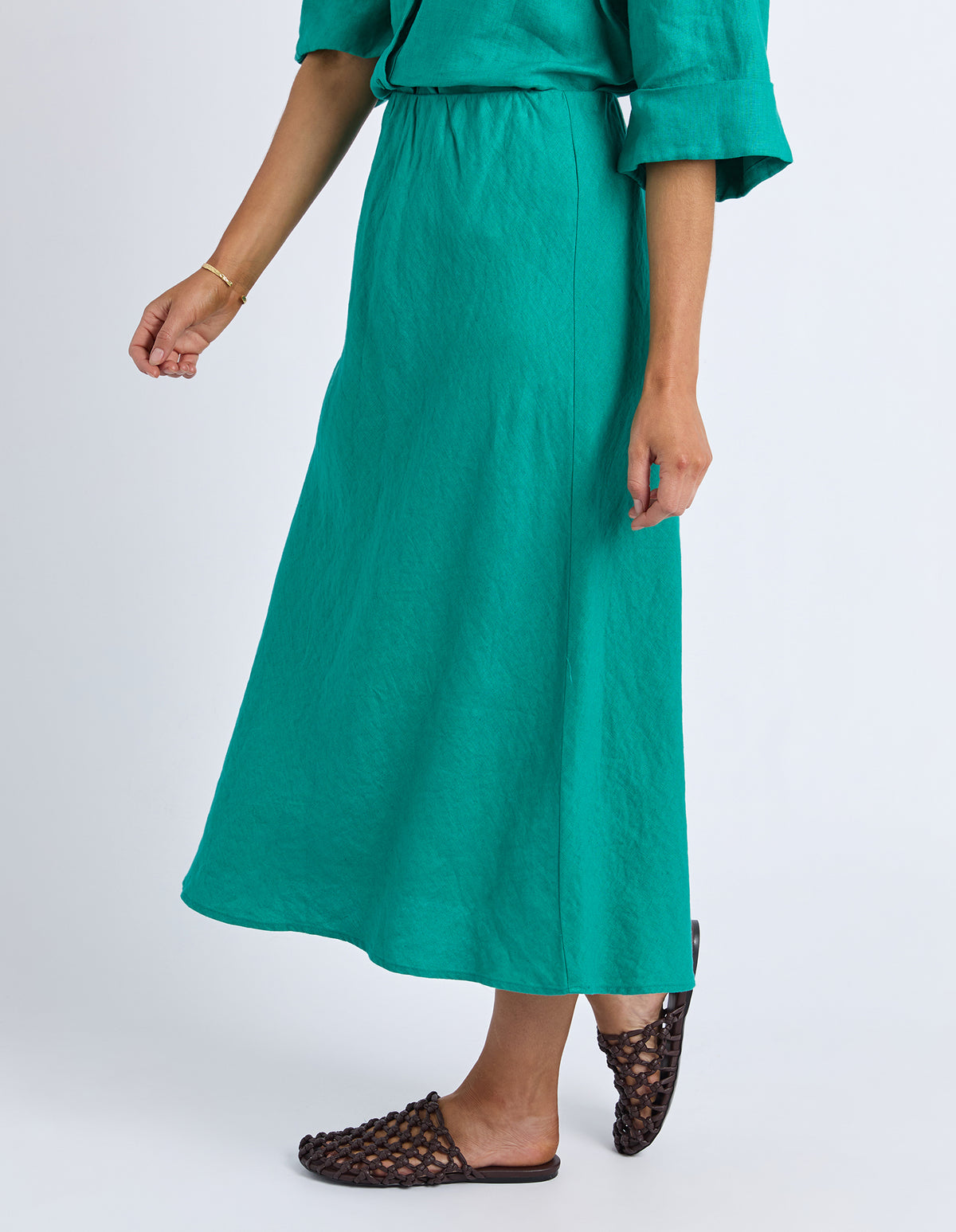 Line Holiday Skirt Irish Green