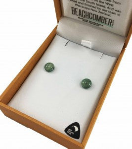 Greenstone Stud Earrings