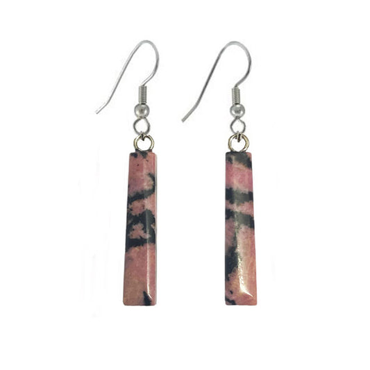 Gemstone Bar Earrings