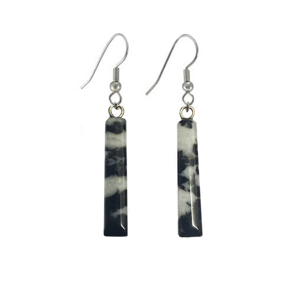 Gemstone Bar Earrings