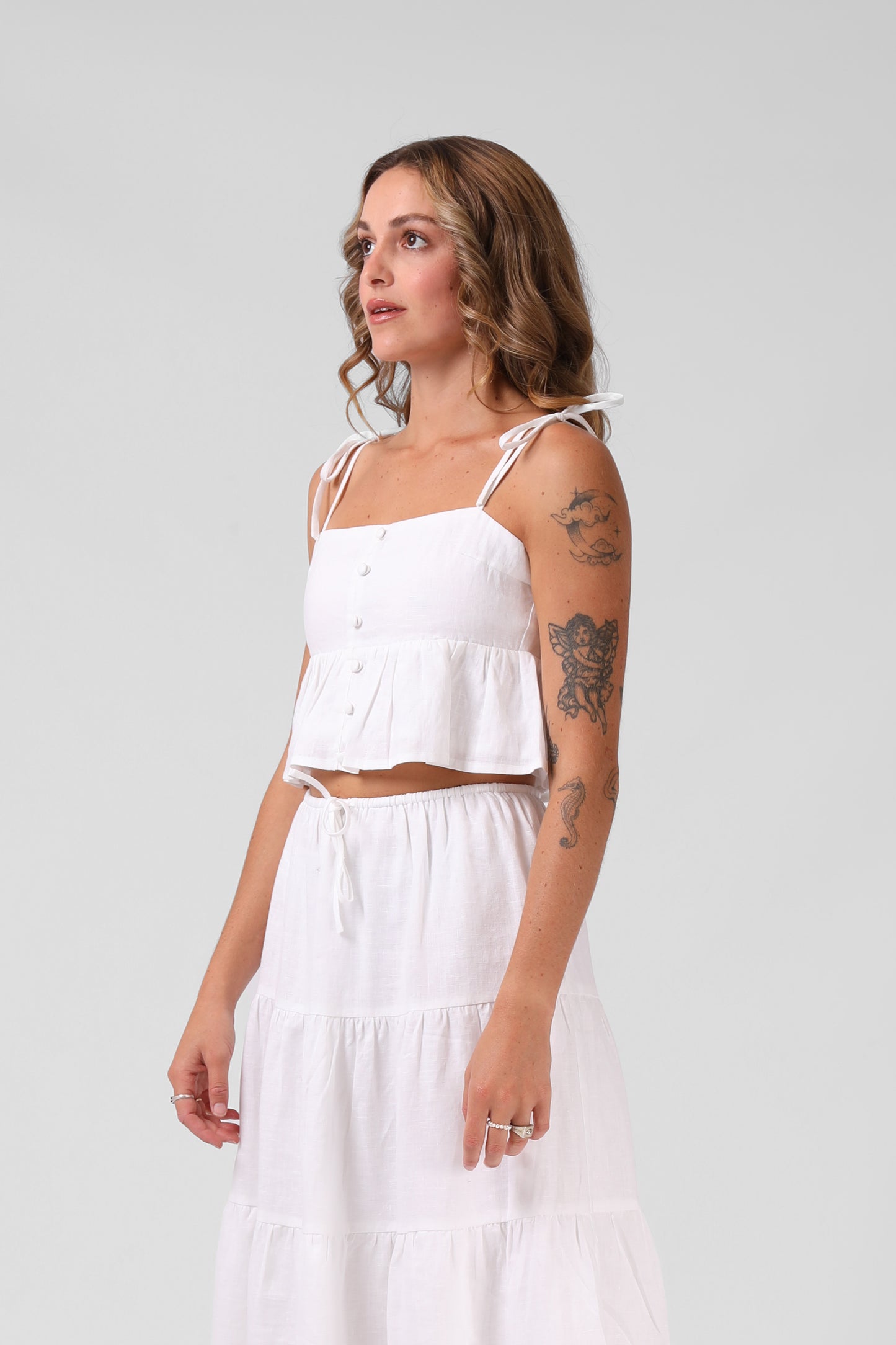 Ruby Top White