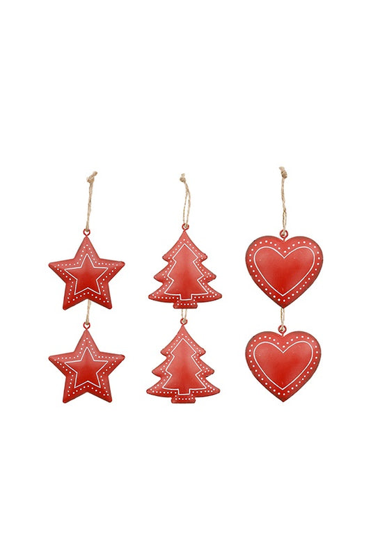 Red Metal Decorations