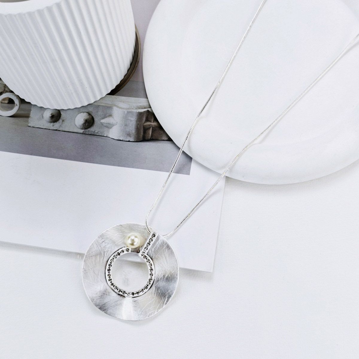 Long Silver Necklace