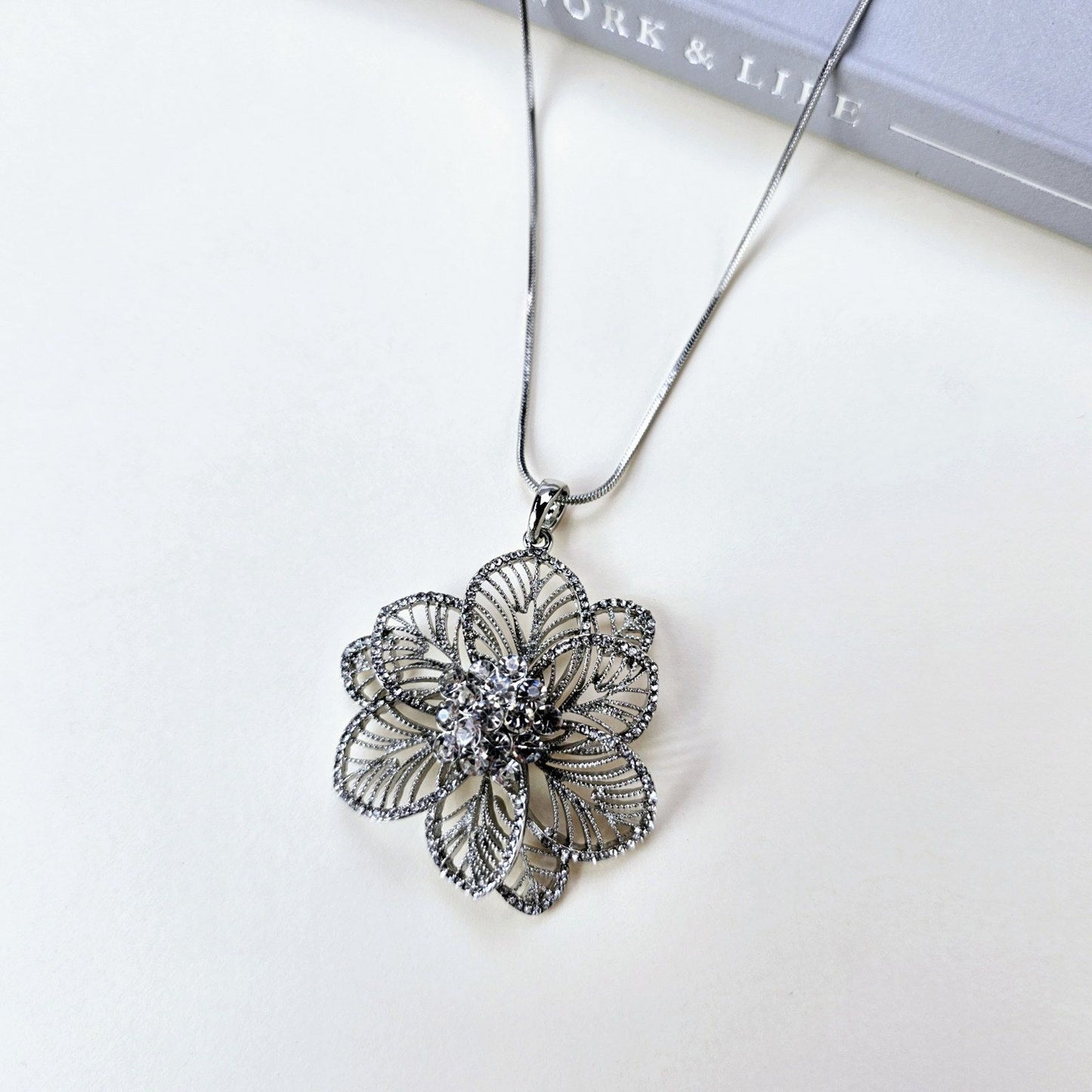 Long Silver Necklace