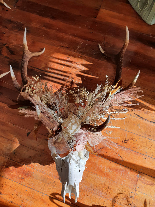 Antlers with Flowers