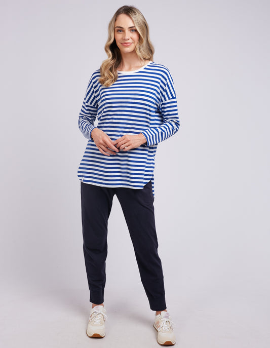 Lauren Cobalt Stripe Tee