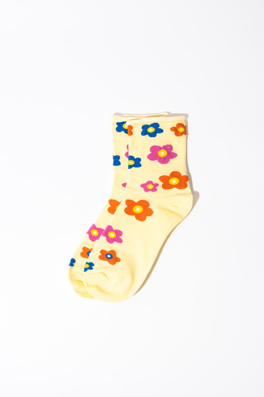 Retro Flower Socks
